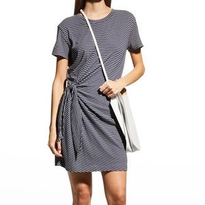 Vince Classic Stripe Side Tie Dress